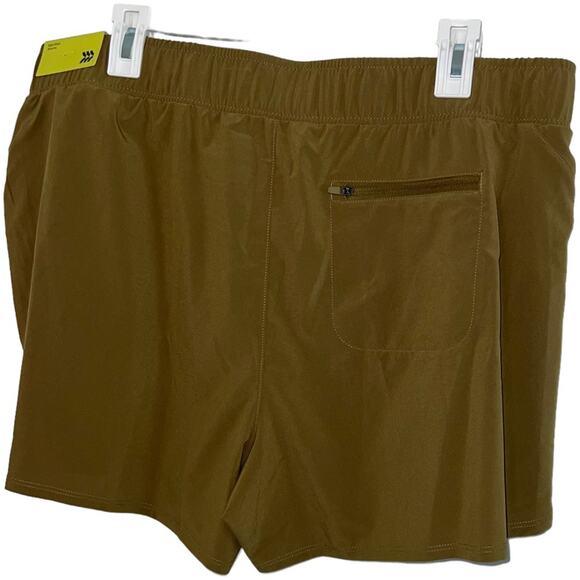 NWT all in Motion Mid Rise athletic shorts w zipper pockets XL - Picture 2 of 6
